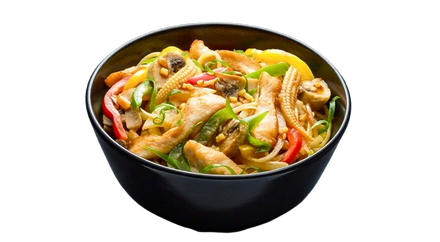 Лапша удон з куркою